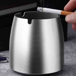 키즈맘 스텐304 뚜껑 담배 재떨이 꽁초통 쓰레기통