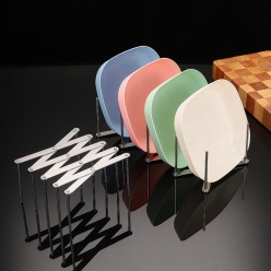 키즈맘 스텐304 스틸 접이식 접시 그릇 정리대 냄비뚜껑 정리대 스몰