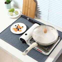 실리콘 오븐받침대 단열 매트 깔개 에어프라이어 받침 M