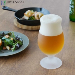 도요사사키 아와다치 스템 글라스 물컵 주류컵 맥주잔 와인잔 420ml