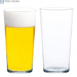 도요사사키 레트로 얇은 맥주잔 유리컵 주류컵 370ml