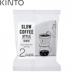 킨토 SCS 슬로우 커피 코튼 페이퍼 필터 60매 종이필터 여과지 2컵