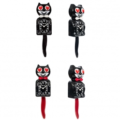 USA 킷캣클락 하트 아이즈 고양이 벽걸이 시계 벽시계