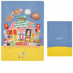 놀티 일본 도시 다이어리 2025년 메모 블록 플래너 A6 오사카