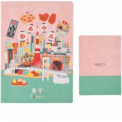 놀티 일본 도시 다이어리 2025년 메모 블록 플래너 A6 도쿄