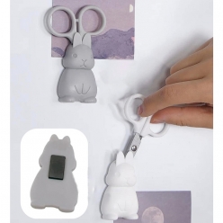 에코 미니 토끼가위 냉장고 자석 마그네틱 귀여운 스탠딩 가위 색상랜덤