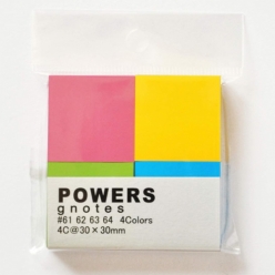 파워스 지노트 사각 미니 점착 메모지 포스트잇 딥 세트