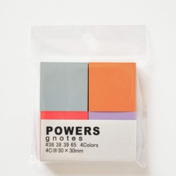 파워스 지노트 사각 미니 점착 메모지 포스트잇 버라이어티 세트