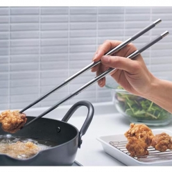 카지동야 조리용 요리용 스테인레스 젓가락 튀김 젓가락 30.7cm