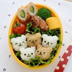 아네스트 미니 곰돌이 주먹밥틀 메이커 아기 주먹밥틀 4구