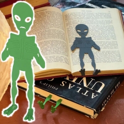 덜튼 외계인 북클립 북마크 스토퍼 책고정 그린