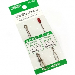 쏘잉스타 크로바 고무줄 끼우개 끈끼우기 2종 1세트