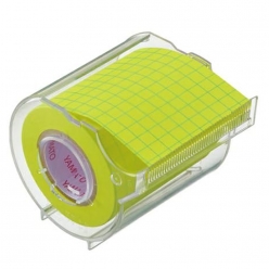야마토 그리드 모눈 메모롤 접착 메모지 방안레몬 50mm