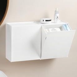 키즈맘 무타공 벽걸이 휴지통 주방 쓰레기통