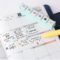 2026 호보니치 버튼 스탬프 도장 프레임 다이어리 꾸미기 무민