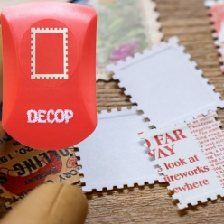 데콥 우표 모양 펀치 펀칭기 크래프트