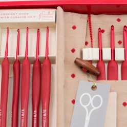 튤립 에티모 레드 모사용 코바늘 쿠션그립 세트