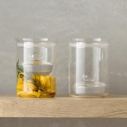 하리오 내열유리 김치보관 그릇 투명 절임 용기 800ml