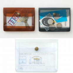 nahe 투명 PVC 미니 파우치 여행지갑 동전지갑 A7