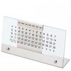 타카쿠와 아크릴 금속 만년달력 스탠드캘린더 탁상용 데스크테리어
