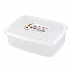 나카야 밀폐용기V 냉장고 정리용기 플라스틱 반찬통 450ml 2개세트