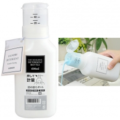 엘이씨 원터치 계량캡 세탁세제통 소분용기 600ml