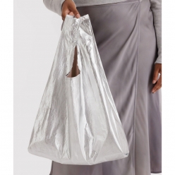 BAGGU 바쿠 장바구니 접이식 멀티 에코백 휴대용 쇼핑백 베이비 크롬메탈릭