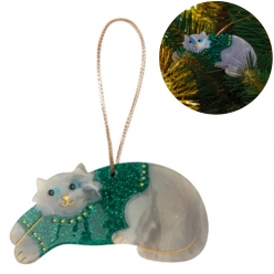 쿠쿠수제뜨 크리스마스 컬렉션 트리 장식 트리 소품 꾸미기 스웨터캣