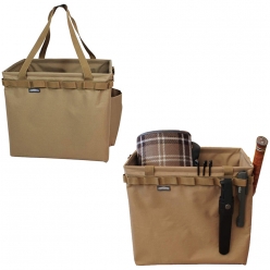 왓낫 원터치 버킷 캠핑 다용도 가방 수납백 컨테이너 샌드베이지