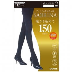 일본 군제 사브리나 150 데니아 팬티 스타킹 검정 스타킹 2개입