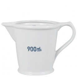 덜튼 화이트 도자기 쿠킹저그 손잡이계량컵 베이킹계량컵 900ml