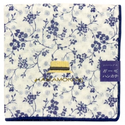 일본 하마몬요 면손수건 골프 양면 핸드타올 거즈 손수건 플라워 딸기모자 29x29cm