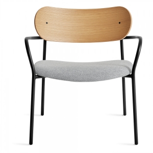 SidebySide Lounge Chair - Maharam Mode in Intaglio + White Oak