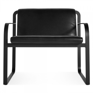 Skald Lounge Chair - Onyx Leather