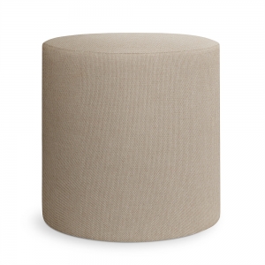 Bumper Indoor/Outdoor Ottoman Small - Sunbrella Linen
