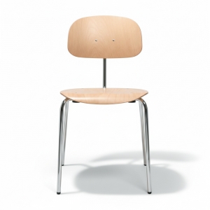 Tube Model 118 Chair - Natural Beech + Chrome