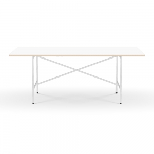 E2 Table 2000 mm - Melamine White + White