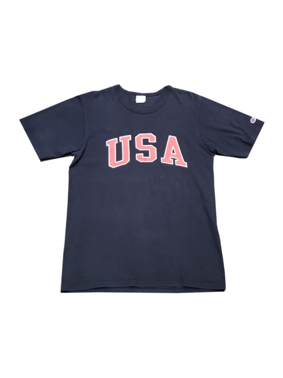 [빈티지] 챔피온 네이비 USA 티셔츠 / 2106-A-M124