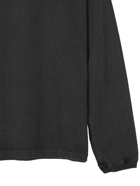 피그먼트 다잉 긴팔 티셔츠 - 블랙