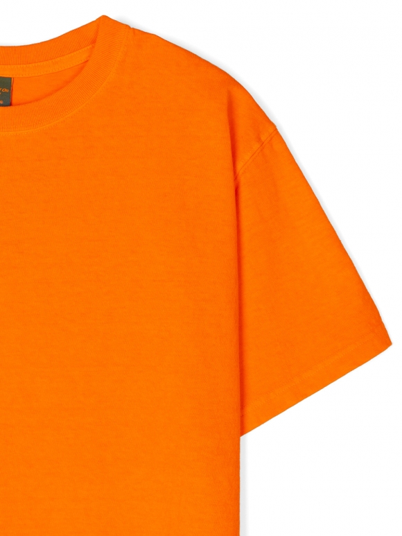 피그먼트 다잉 반팔 티셔츠 - 오렌지