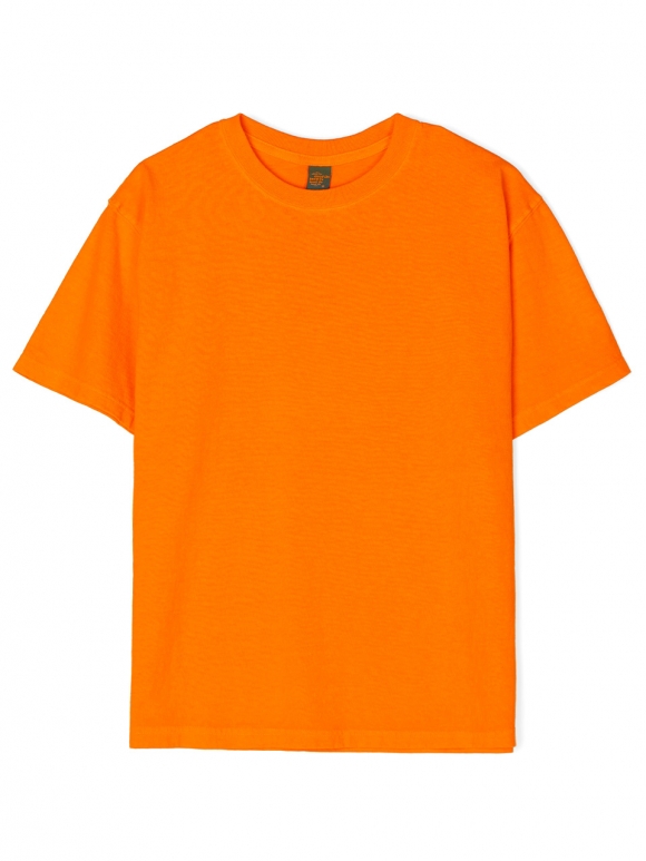 피그먼트 다잉 반팔 티셔츠 - 오렌지