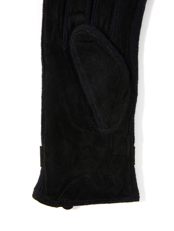 로라 여성 스웨이드 장갑 - 블랙