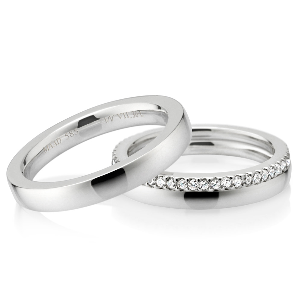 MR-VII 스퀘어밴드 레이어드 커플링 3.0mm+2.3mm+1.5mm (대+소+소cz) Silver_925
