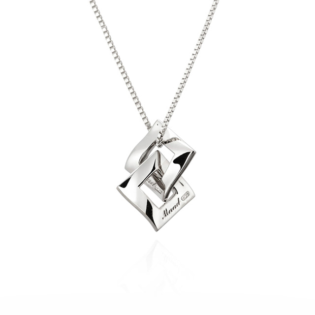 결 더블 목걸이 (소) silver_925