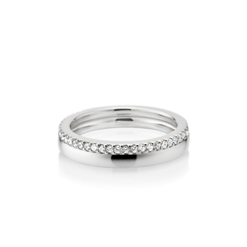 MR-VII Square Layerd ring 2.3mm & 1.5mm Sterling silver