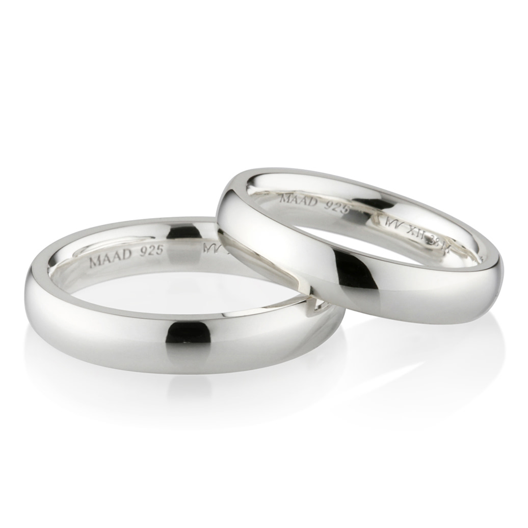 MR-XII 오벌스퀘어밴드 커플링 3.8mm+3.8mm (중+중) Silver_925