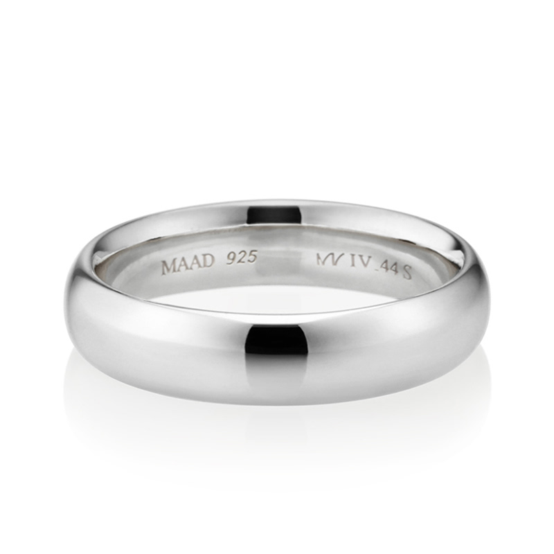 MR-IV 로우오벌밴드링 4.4mm (소) Silver_925