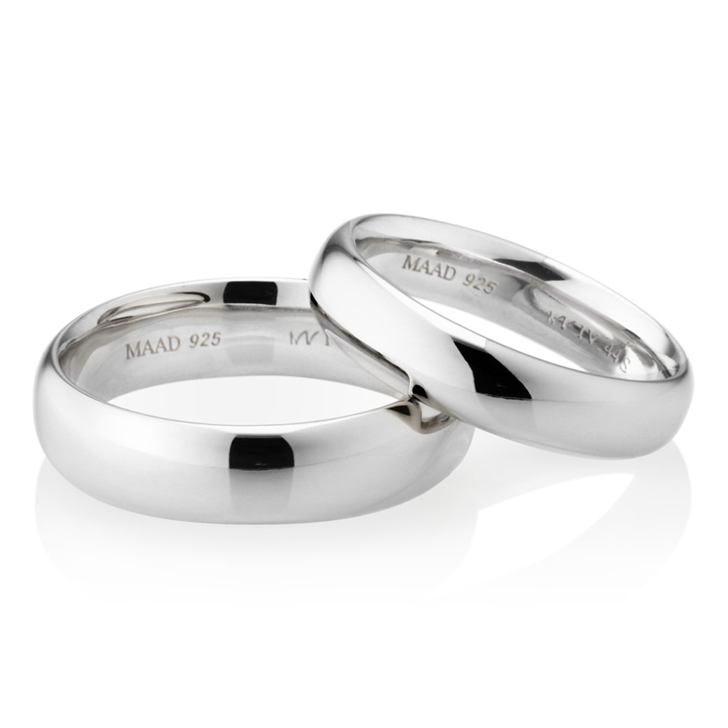 MR-IV 로우오벌밴드 커플링 5.4mm+4.4mm (소+소) Silver_925