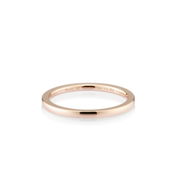 MR-VII Square band ring 1.5mm 14k Red gold