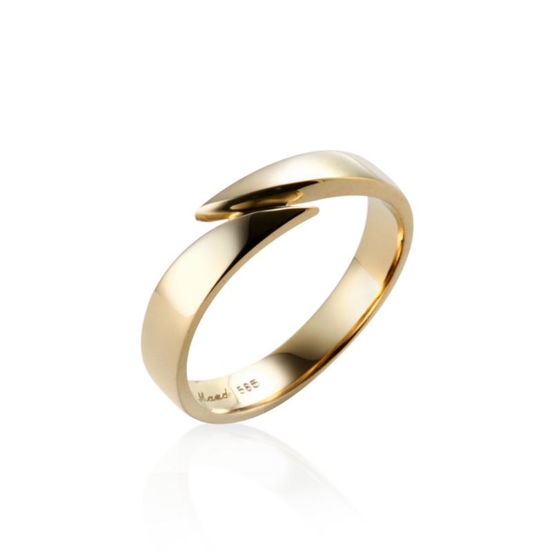 Orchid ring (S) 14k gold